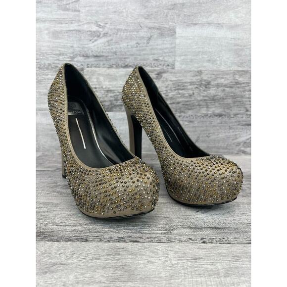 Dolce Vita Womens Size 8M Studded Suede High Heel Pumps - Picture 1 of 8